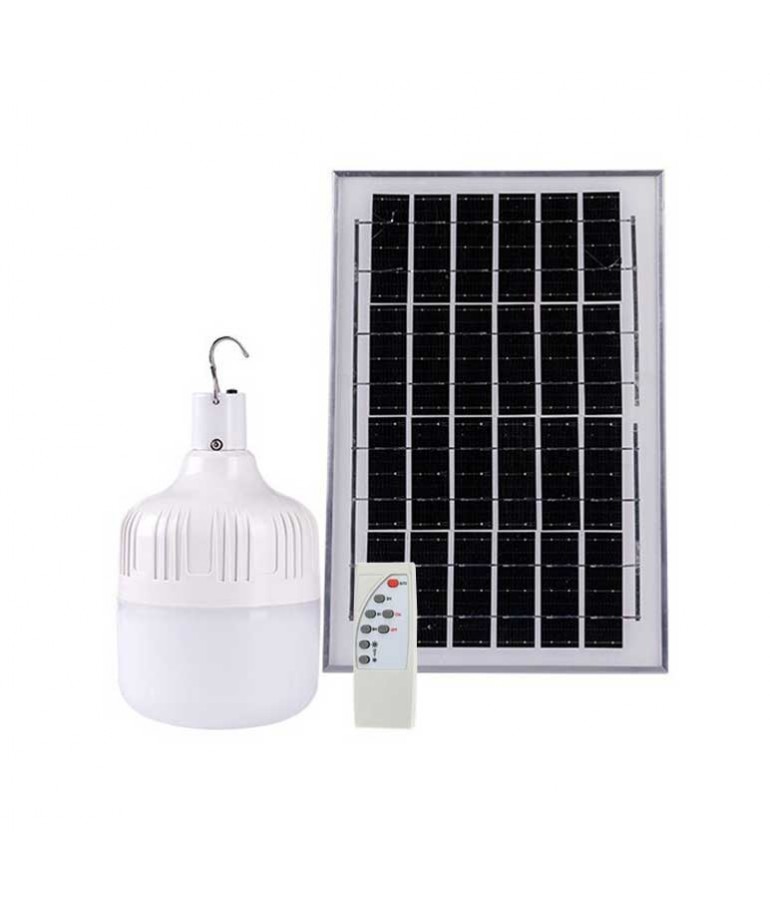 Lámpara LED portátil alimentada por panel solar bombilla tienda lámpara  camping exterior/interior