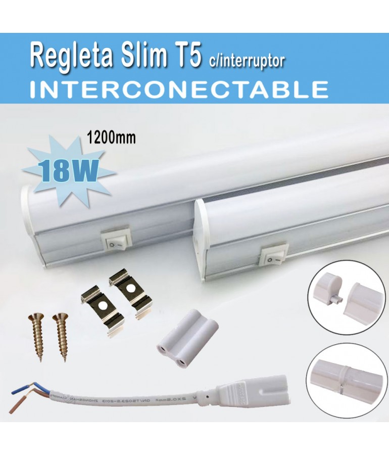 i-tec - REGLETA LED T5 15W 4200K. Modulables y conexión directa.