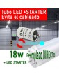 Tubo LED T8 120cm 18W + Cebador LED