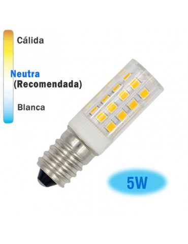 Bombilla LED Tubular 5W E14 Pebetero