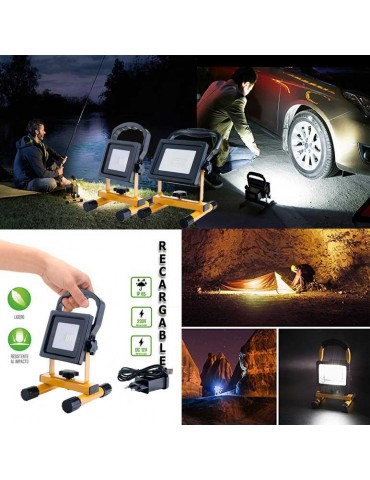 Foco Proyector LED exterior 12V-24V 48W IP-65, Ideal Automóviles y